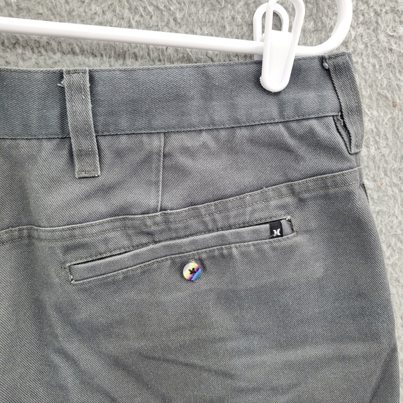 Hurley Mens Cz Chino Walkshorts Gray Size 33 - Picture 6 of 12